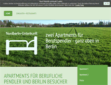 Tablet Screenshot of nordberlin-unterkunft.de